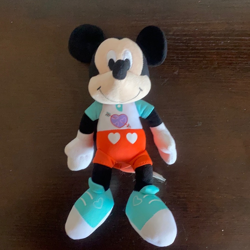 Disney Mickey Mouse Valentines Day plush. Like new